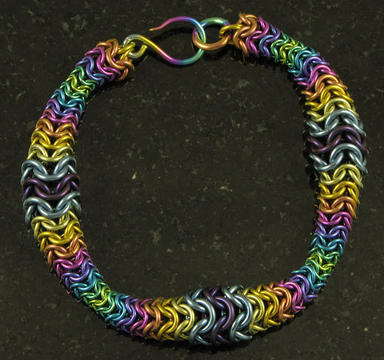 Rainbow Roundmaille Bracelet