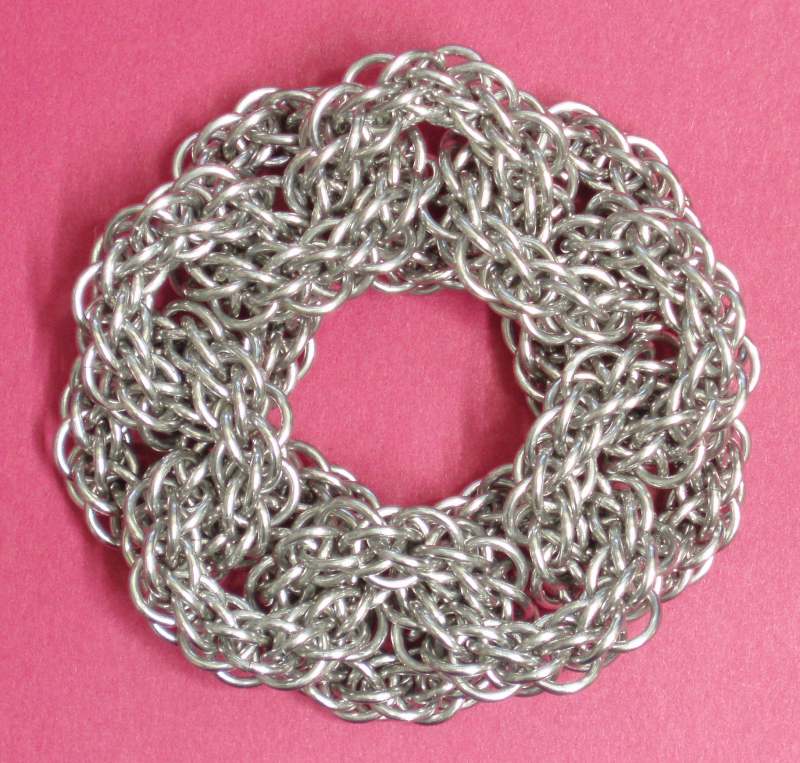 Recursive Maille, 2in1 Ring made of JPL5 Rings