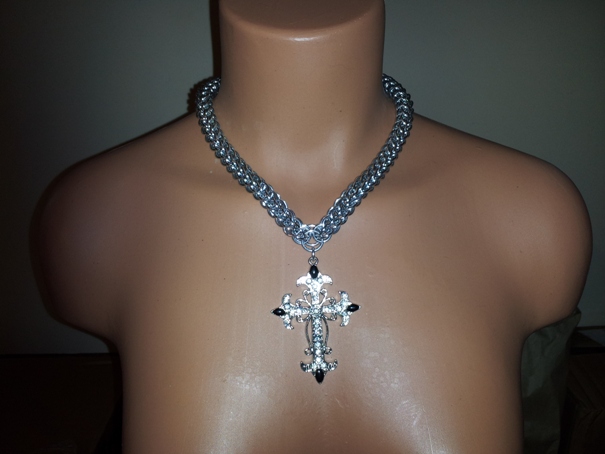 Full Persian Cross Necklace