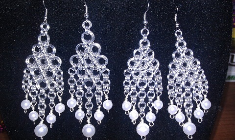 Pearl Drop Waterfall Earrings