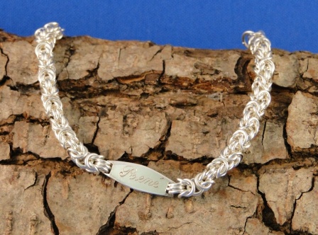 Silver Byzantine bracelet