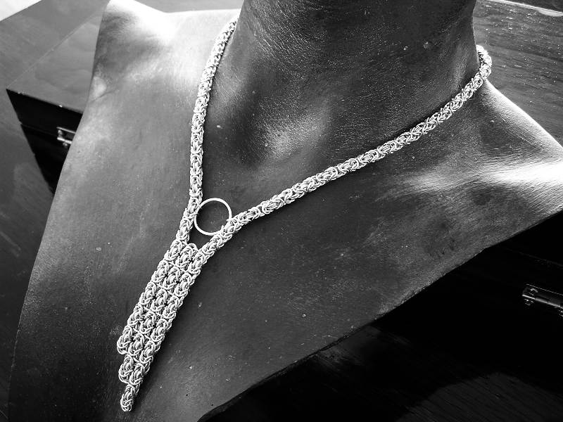 Silver Byzantine 3 Necklace